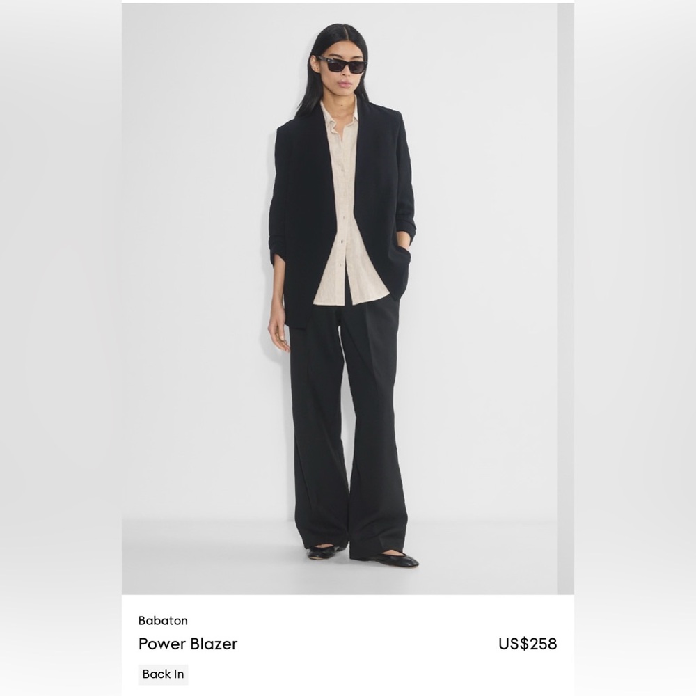 Aritzia Black Power Blazer